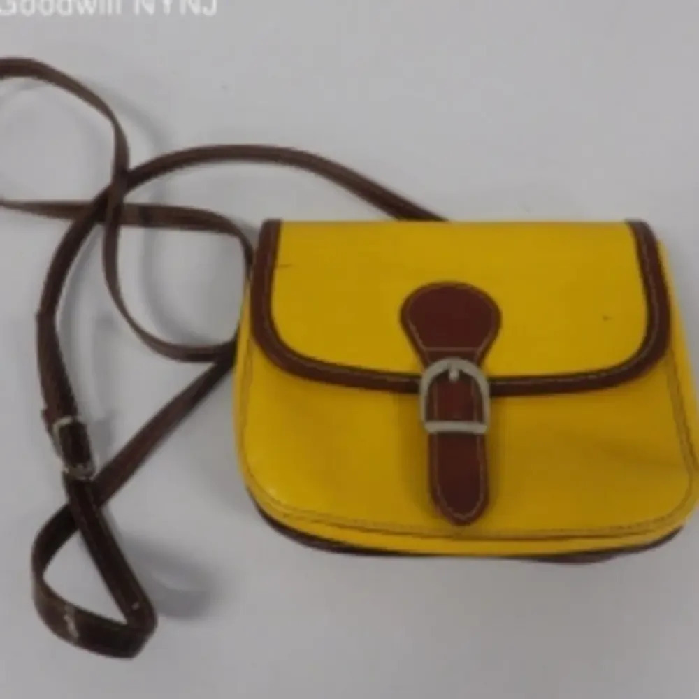 Vera Pelle Mustard Leather Crossbody‎